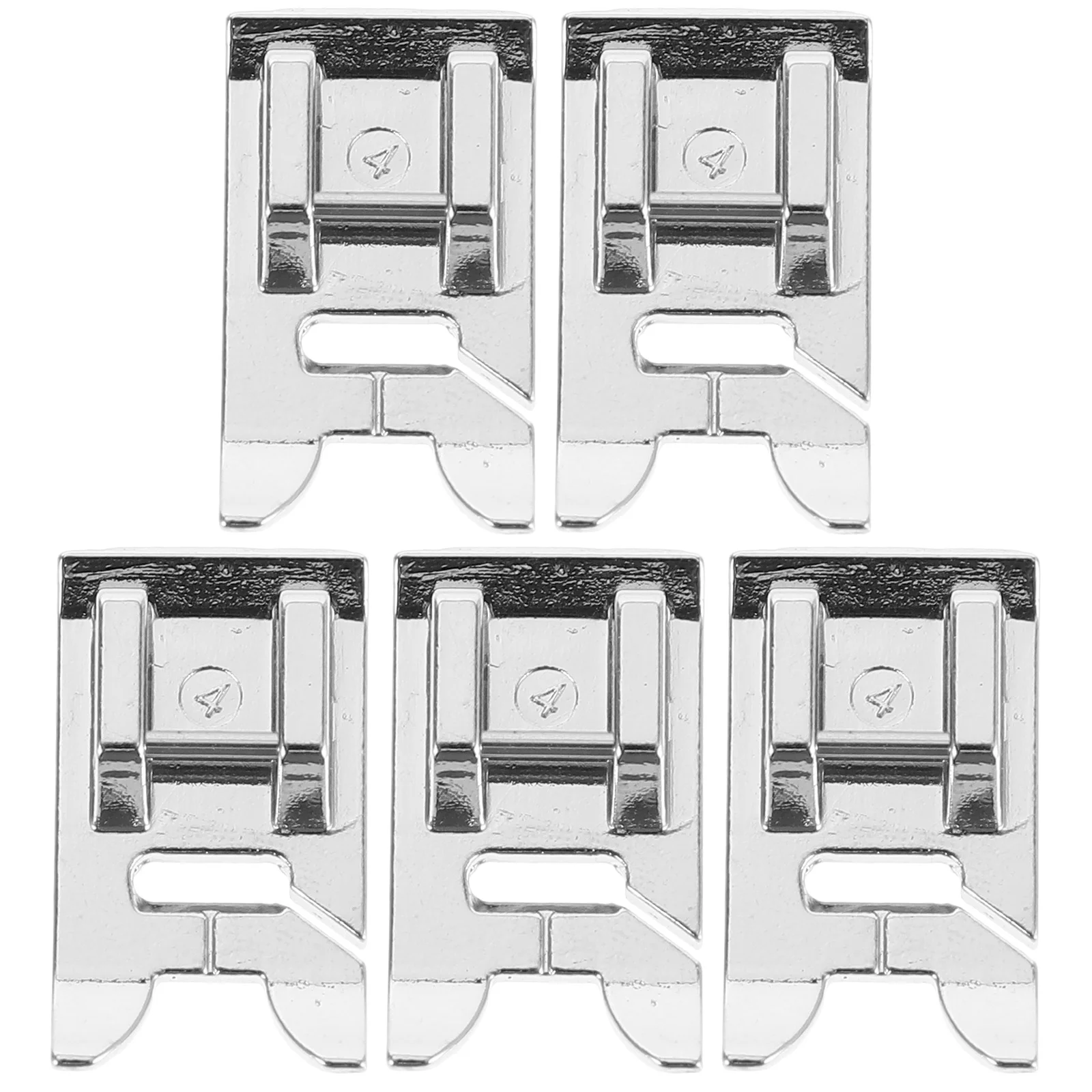 5pcs Sewing Machine Presser Foot Applique Embroidery Foot Home Use Standard Hemmer Stitch Guide Universal Fit Sewing Machines