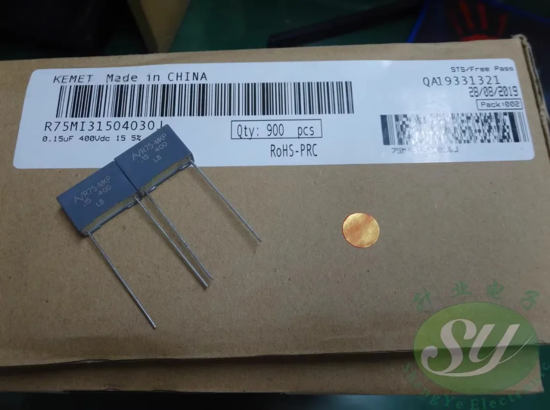 

20PCS AV R75MI31504030J 0.15uf/400V 150nf u15 154 New thick 5.8 film capacitor