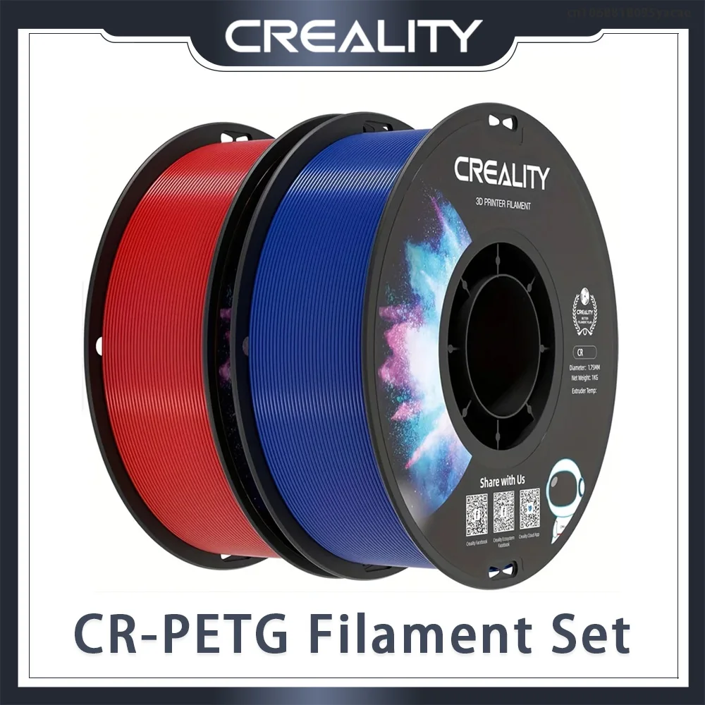 

CREALITY CR-PETG Filament 1KG 1.75mm High Temperature Eco-friendly Odorless Non-toxic Excellent 3d Printer Filament 2pcs/set