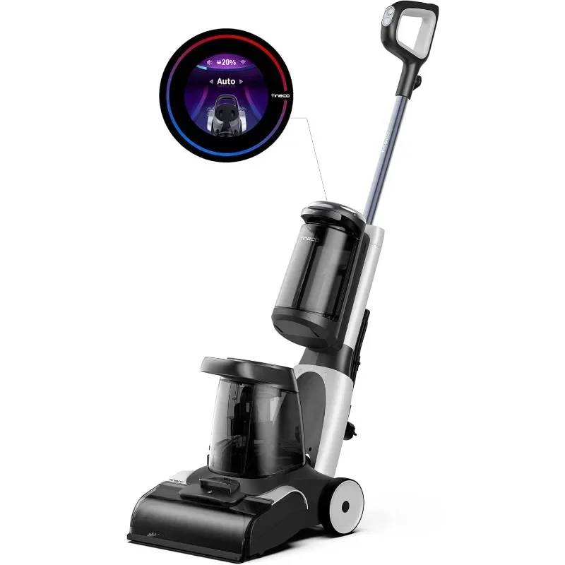 Tineco CARPET ONE PRO Máquina inteligente de limpeza de carpetes, limpador de manchas de estofamento com display LCD, shampoo de carpetes, lavagem aquecida