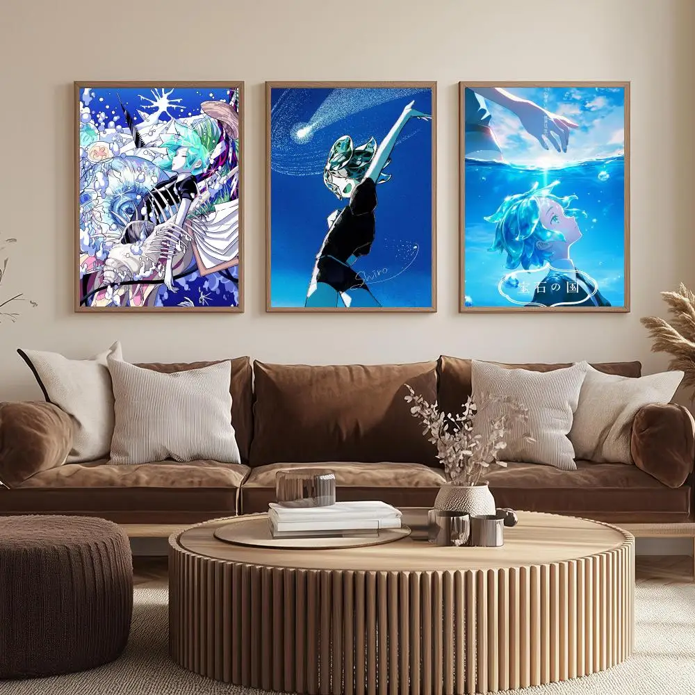 Anime L-Land of the Lustrous Poster Modern  Wall Art Aesthetic Minimalist Bedroom Decor Cafe Home Gift PP