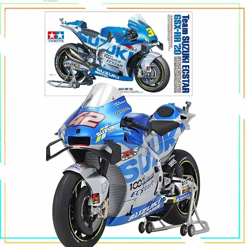 Original y genuino 1/12 motocicleta Suzuki Team ECSTAR GSX-RR '20 montaje Anime figuras de acción de juguete niños niñas niños regalo de Navidad