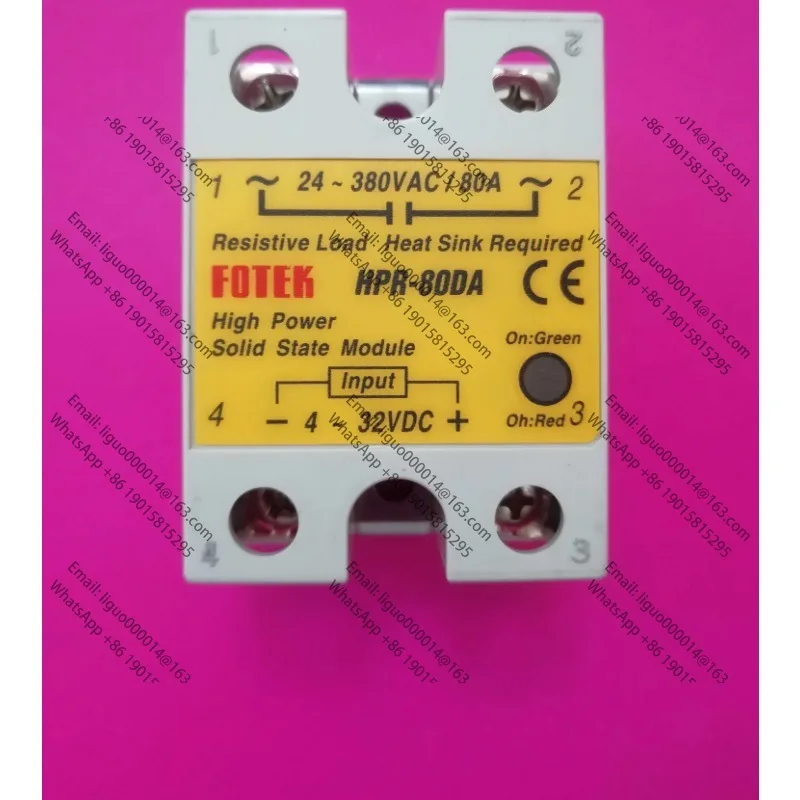 Новое оригинальное аутентичное тайваньское однофазное твердотельное реле FOTEK HPR-80DA SSR