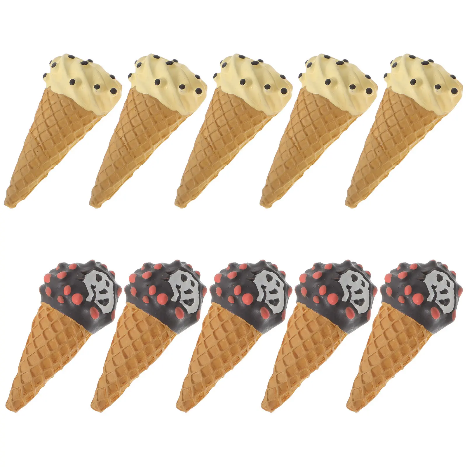 10Pcs Ice Cream Fridge Magnets Adorable Colorful Kitchen Magnet Stickers Refrigerator Decor Accessories Magnet Sticker