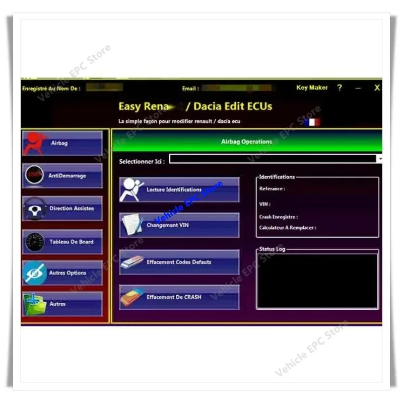 BEST Easy Renaul 6.1.4 Software for Renaul ECU Programmer Clear Crash Airbag Card Keys UCH Cleaner WORK with OBDLink Renolink