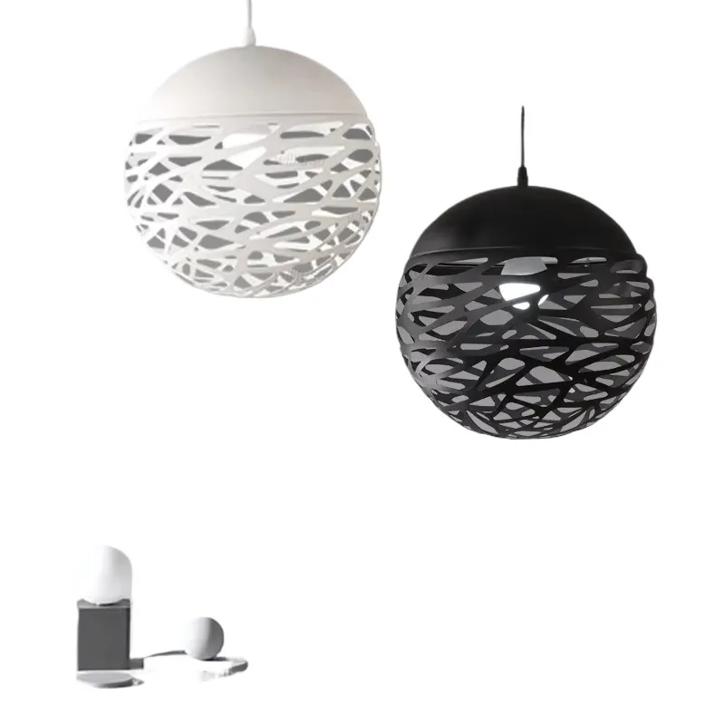 

Креативный железный подвесной светильник с резьбой в стиле ретро, металлический подвесной светильник, отель, кафе, бар, магазин, полая подвесная потолочная люстра