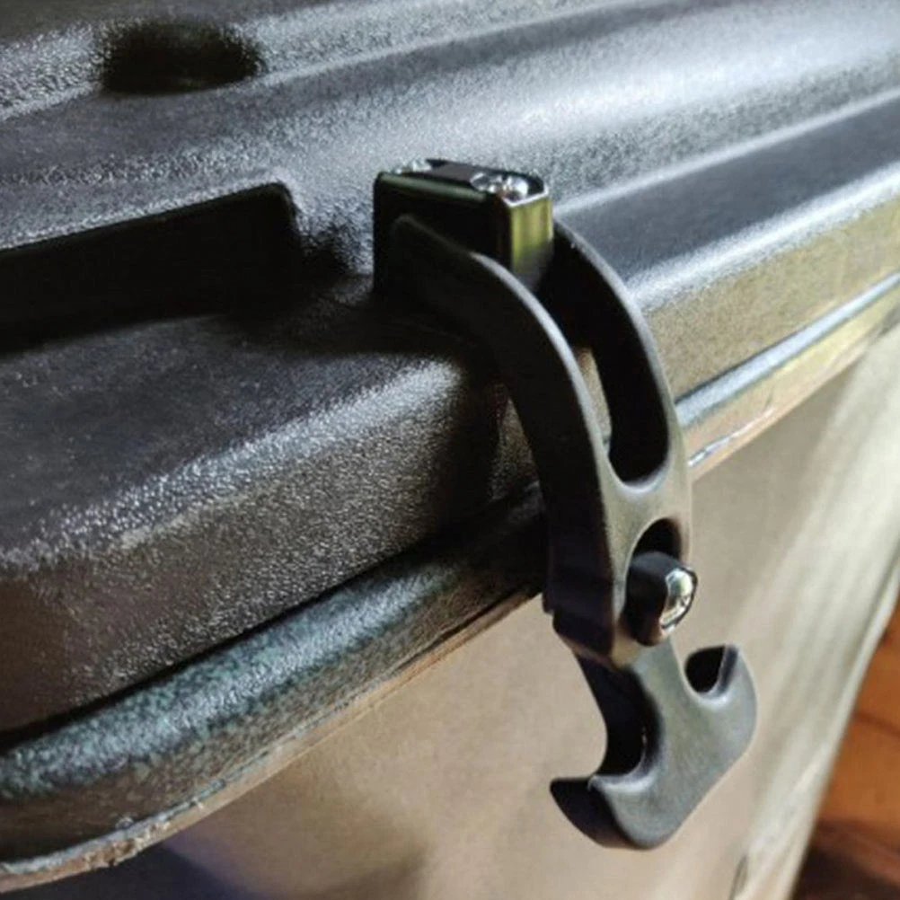 

2pcs Rubber Hasp Latch Toolbox Cabinet Latches Engine Hood Shock Absorbing Elastic Replacement Heavy Duty Car Hood Catches