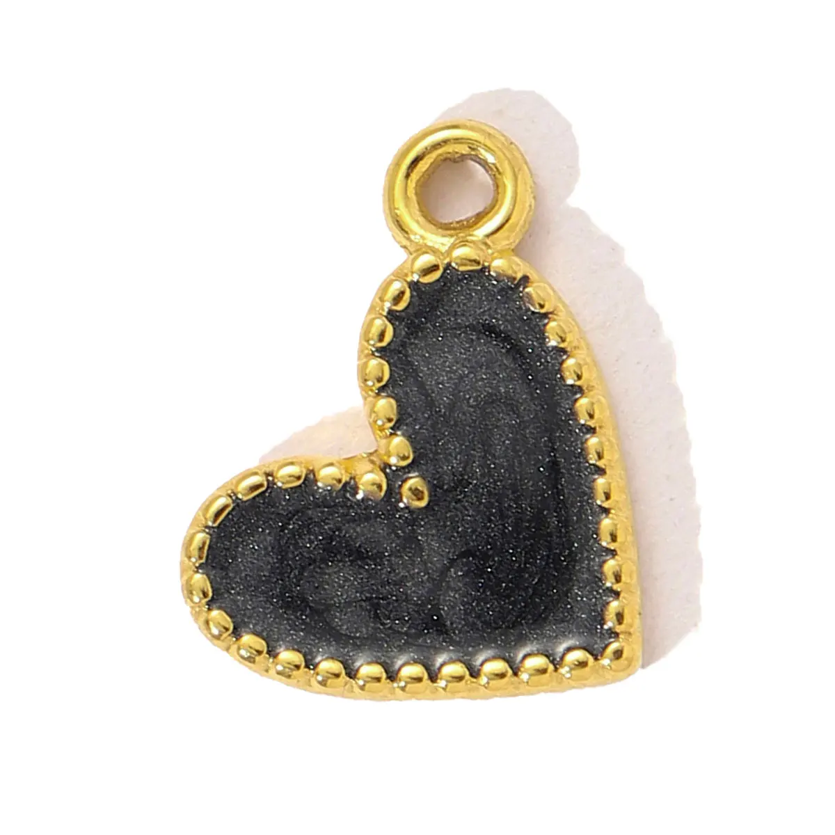 

3Pcs/Lot Stainless Steel Heart Charms Enamel Colorful Flower Pendants For DIY Making Bracelet Necklace Jewelry Accessory