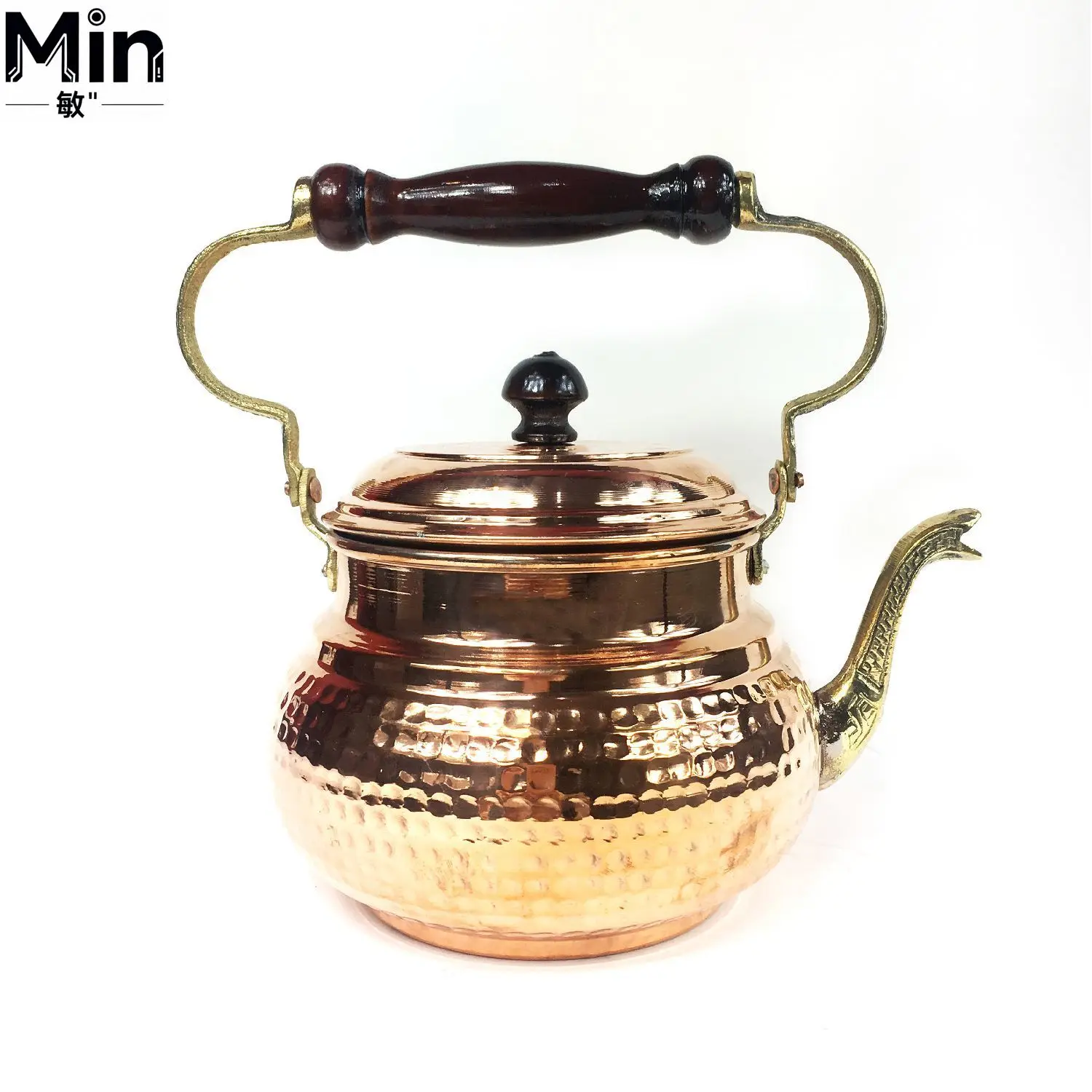 Vintage Turkish Copper Pot Set Italian Antique Style Environment Friendly Coffee Tea Serving Set for Home