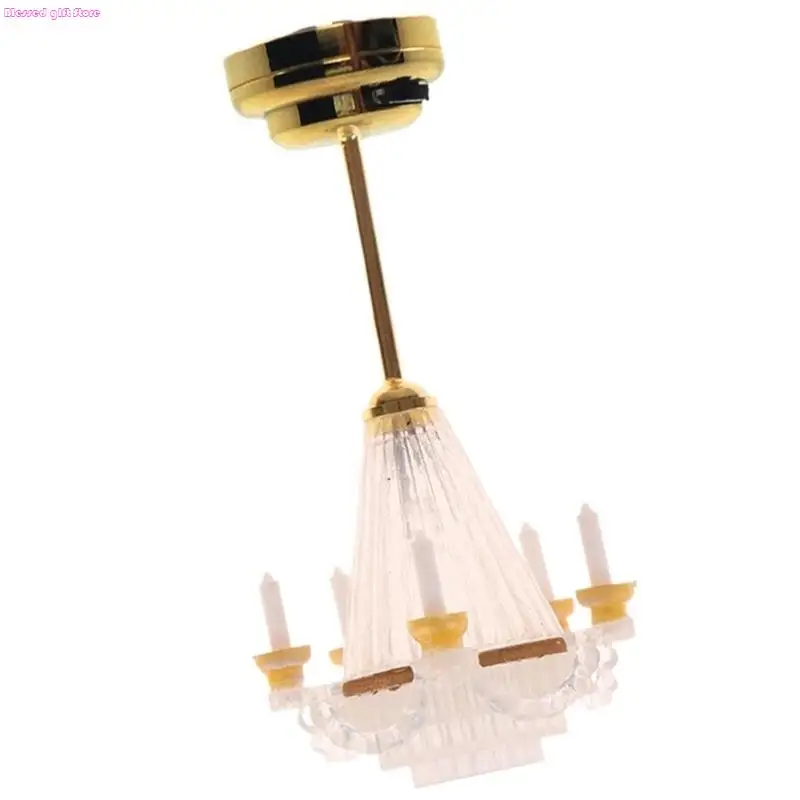 D0JC Living Room Ceiling Lamp Furniture Doll House Miniature Pretend Play Accessories Life Scene Role Play Collection