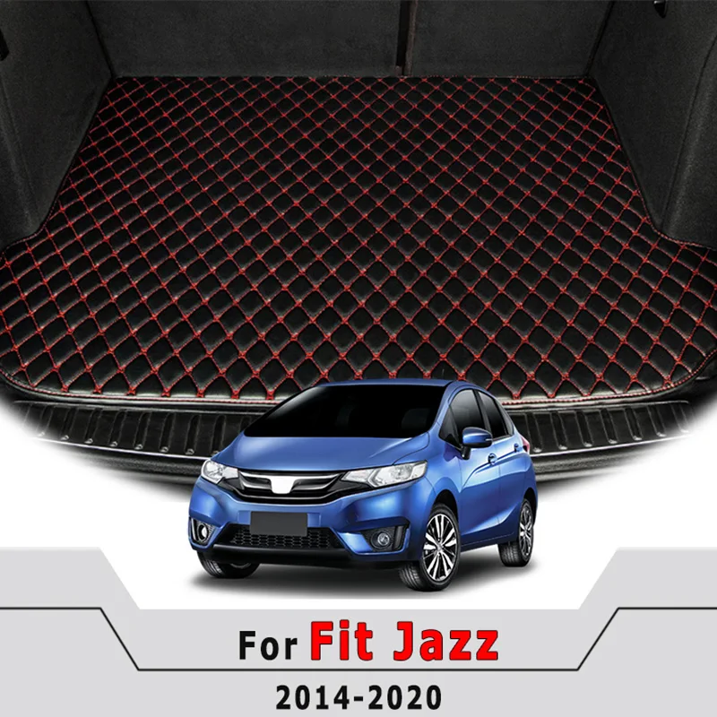 Car Trunk Mats For Honda Fit Jazz 2020 2019 2018 2017 2016 2015 2014 Decoration Cargo Liner Carpets Auto Interior Accessories