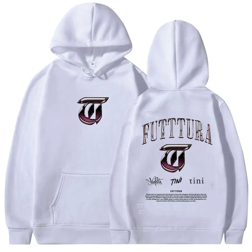 TINI STOESSEL Futtura Tour Album 2025 Graphic Hoodie Unisex Fashion Harajuku Style Sweatshirts Retro Oversized Long Sleeve Hoody