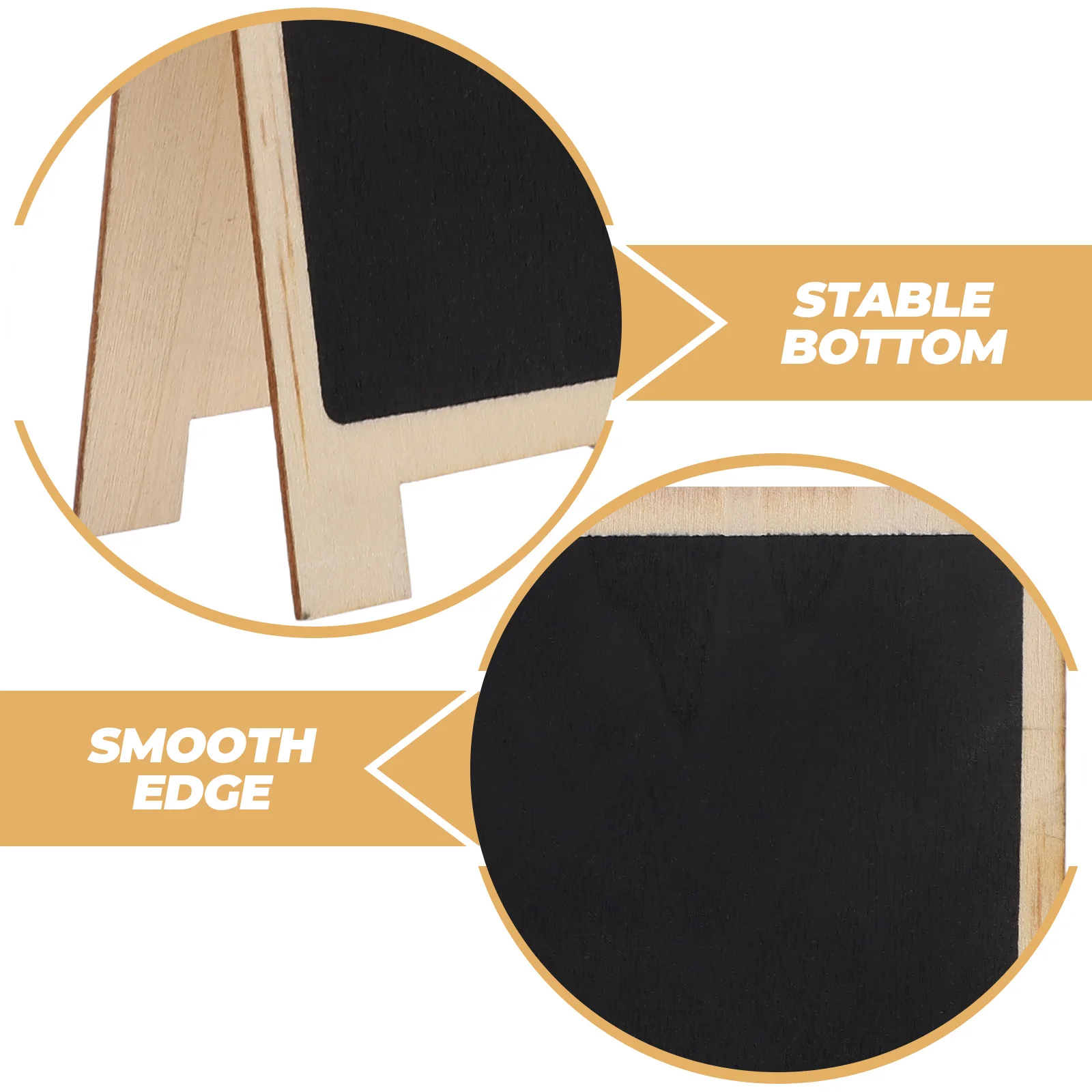 

3 Pcs Desktop Message Blackboard Mini Chalkboard Sign Dining Table Signs Double Sided Boards Small