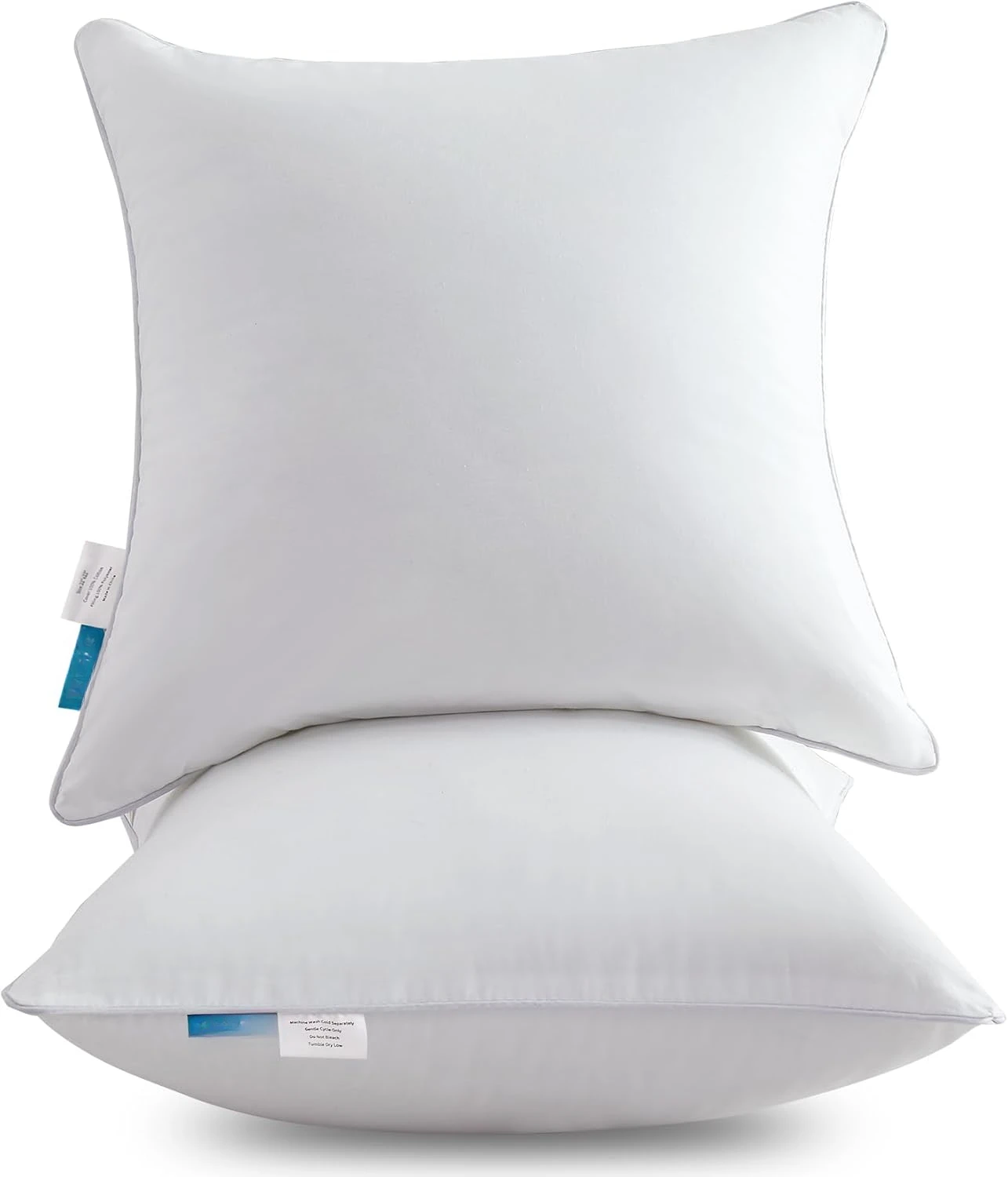 

28 x 28 pillowcase (2-piece set) -100% pure cotton European pillowcase -28 inches - white sofa pillow