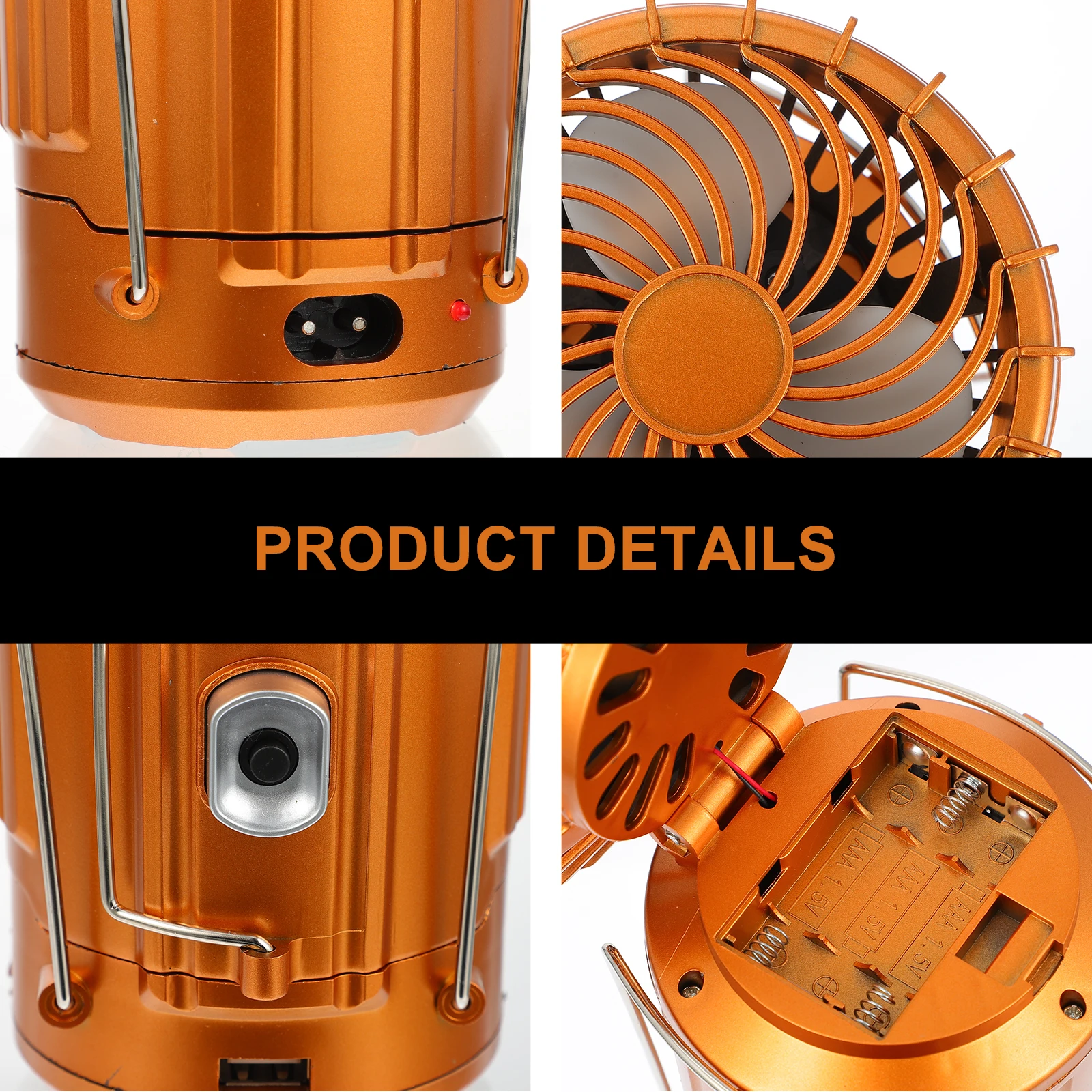 

Portable Camping Lantern ABS Material Rechargeable LED Light for Outdoor Hiking Hunting Family Emergency