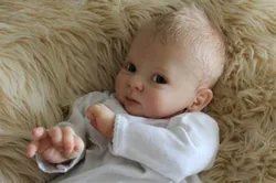 19Inch Reborn Kit Baylor Unifinished Unpainted DIY Blank Doll Parts with Cloth Body  Кукла Реборн Muñeca Kit Reborn
