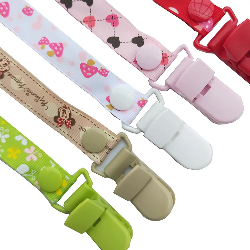 Baby Pacifier Clips Chains Anti-dropping Soother New Cartoon Patterns Feeding Holder Dummy Nipple Pendant Accessories