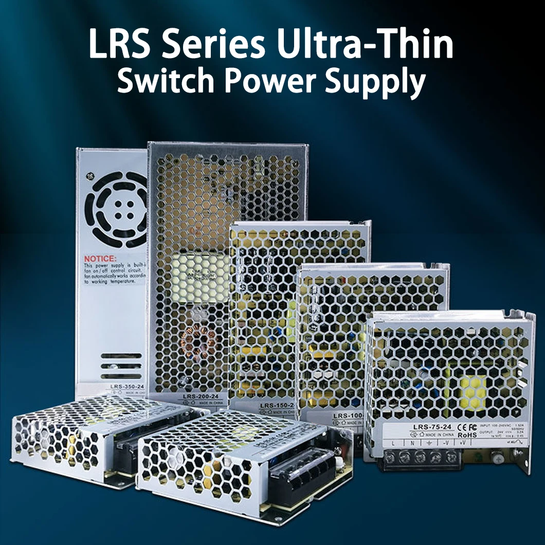 LRS-100 100W Output DC12/24V LRS Series Ultra-Thin Switch Power Supply AC 115~230V Input Adjustable Power Output