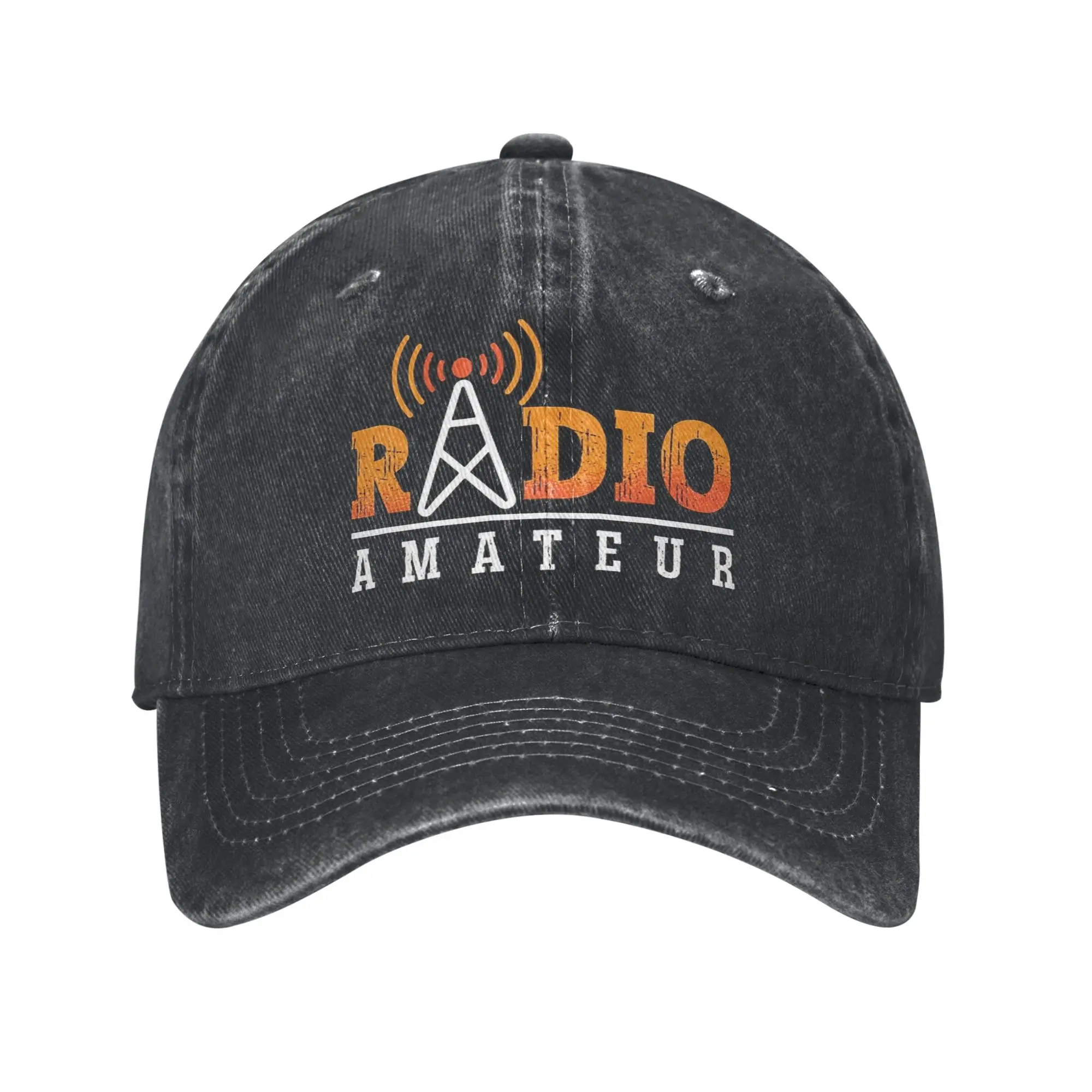 Ham Radio Amateur Loves Sun Baseballkappe für Damen und Herren, bedruckte Trucker-Mütze, Sommer, stilvoll, zum Laufen, Hippie, Sonnenschutz, Baseballkappen