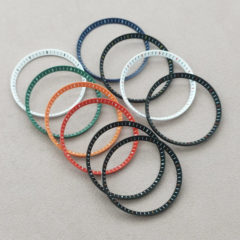 30,5 mm x 27,3 mm Uhrenkapitelring passend für SKX007 SRPD SKX009 Uhrengehäuse Kunststoff-Innenring NH35 NH36 Uhrengehäuse Ersatzteile ersetzen