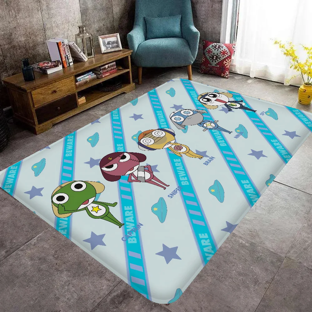 Cartoon Divertente Keroro Gunsou Rana Tappetino Tappeto per bambini Camera da letto Decorazione Balcone Zerbino antiscivolo Hotel