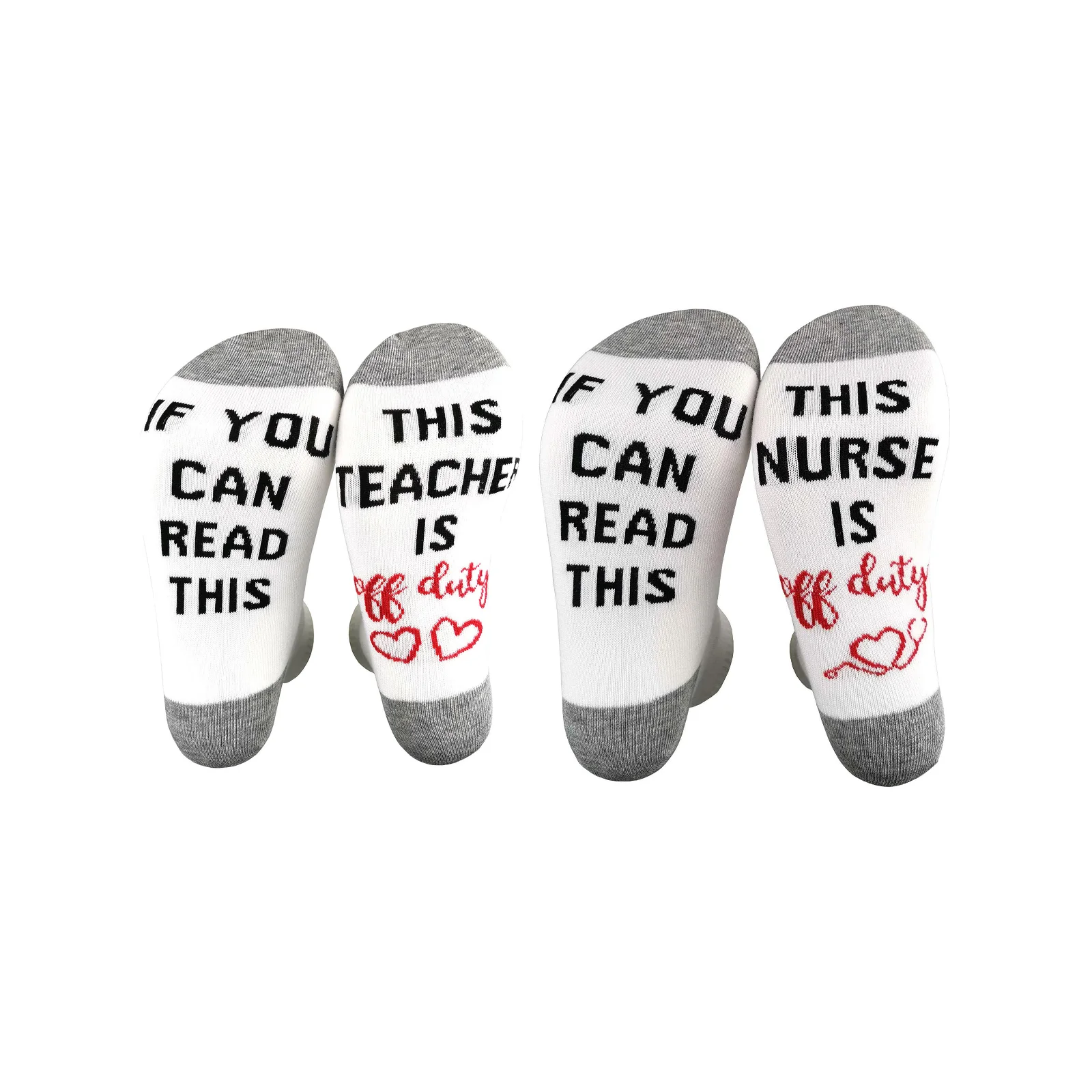 

The most popular cotton socks combination in foreign trade: 1 pair each of teacher style + nurse style
