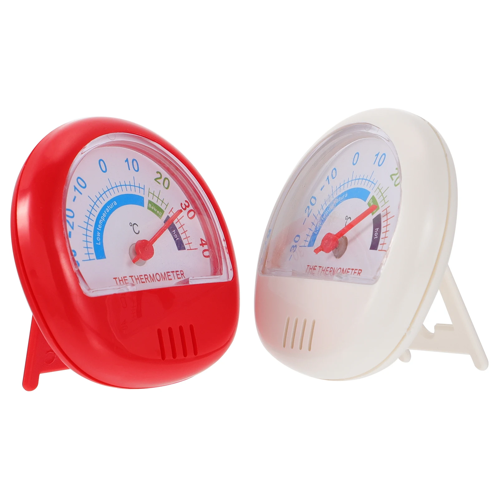 

2Pcs Refrigerator Temperature Gauge Plastic Thermometers Portable Mini Thermometers Fridge Freezer Temperature Measuring Tool