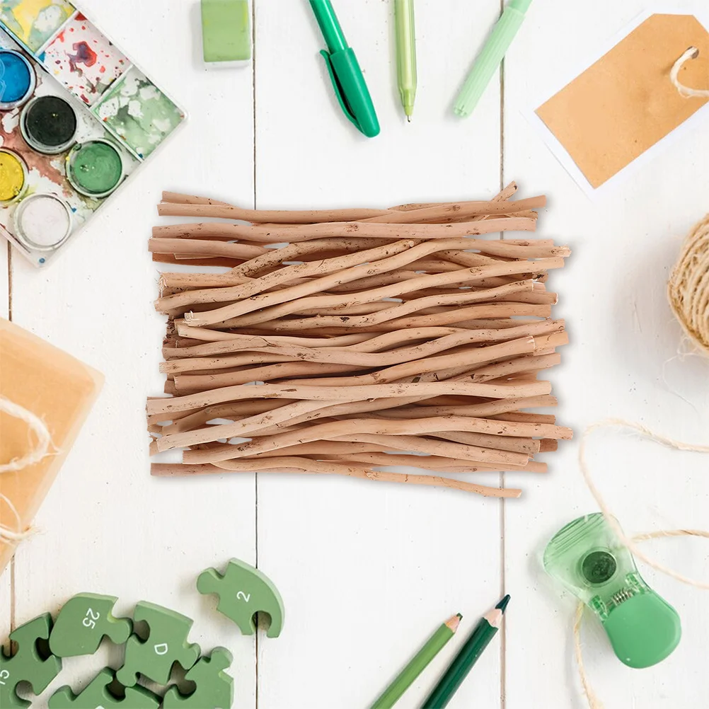 50 قطعة أغصان البتولا الطبيعية فروع الخشب المجفف للزينة الحرفية ديكور الزفاف عصي الديكور ذاتية الصنع المواد اليدوية #2