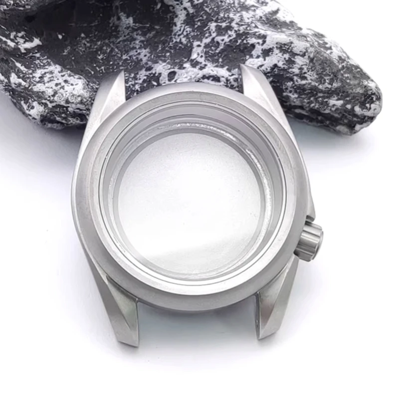 

41MM Frosted Waterproof Watch Case Sapphire Crystal Stainless Steel Men's Watches Case for NH35 NH36 Movement