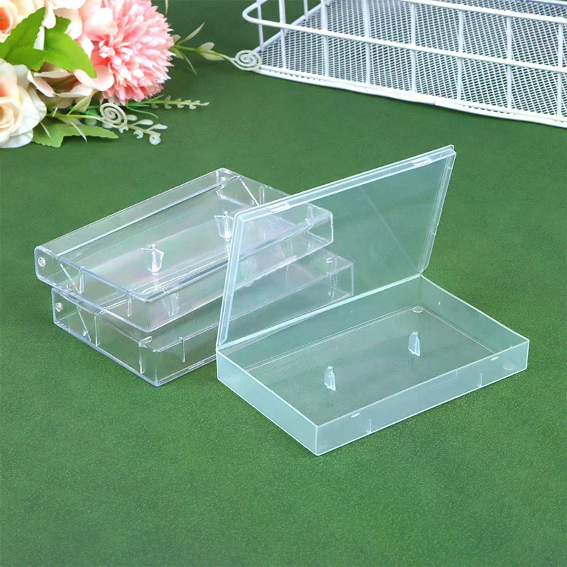 1Pc Cassette Tape Transparent Storage Box Audio Magnetic Recording Blank Tape Case Dustproof Box