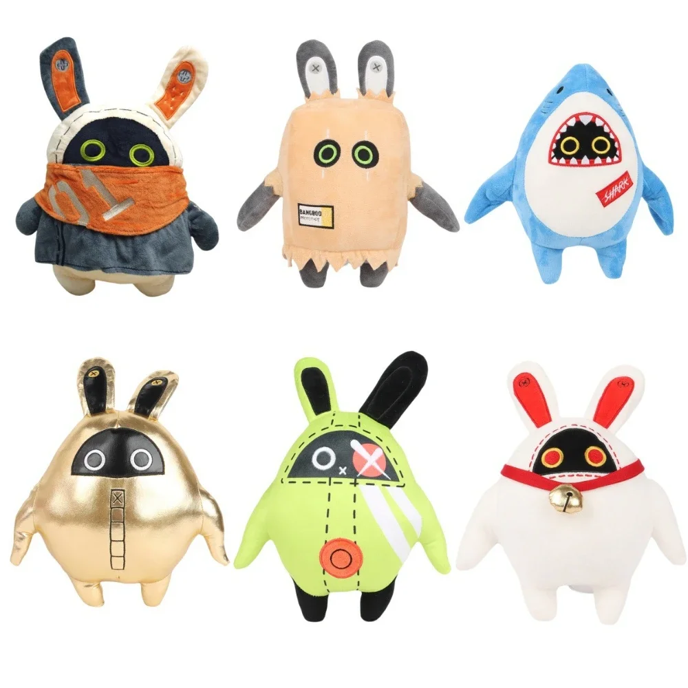 6pcs Zenless Zone Zero Game Plush Toy Cosplay Amillion Sharkboo The Bangboo Soft Toy Cartoon Stuffed Animals Doll Birthday Gifts