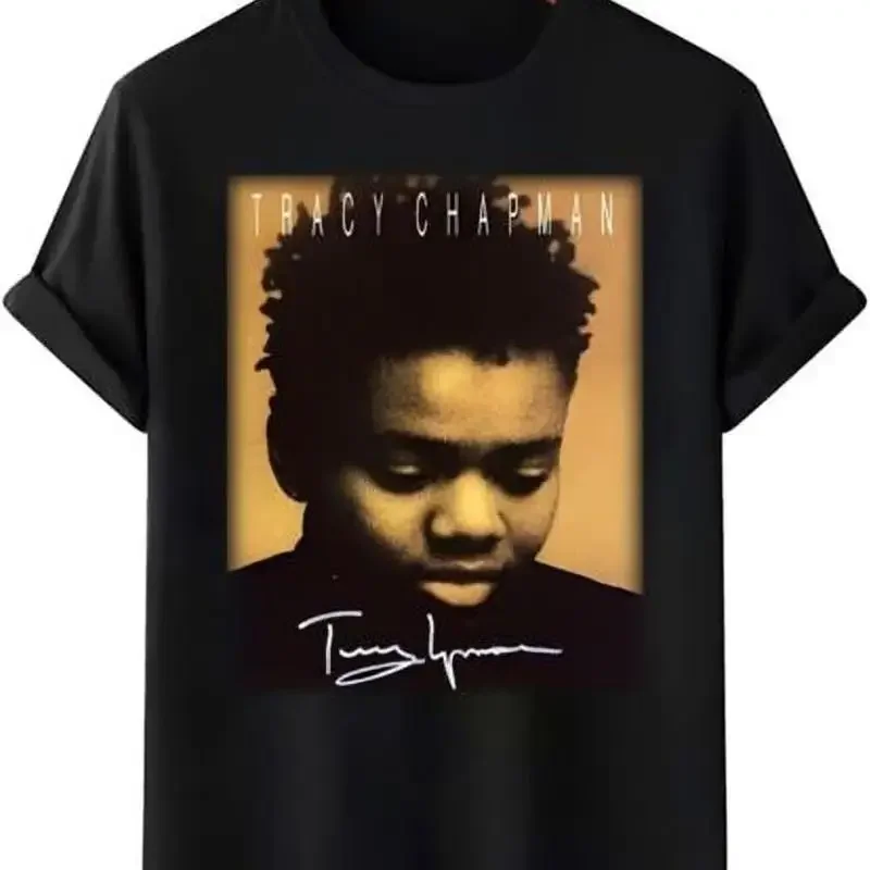 Tracy Chapman Signature Heavy Cotton Black All Size T Shirt