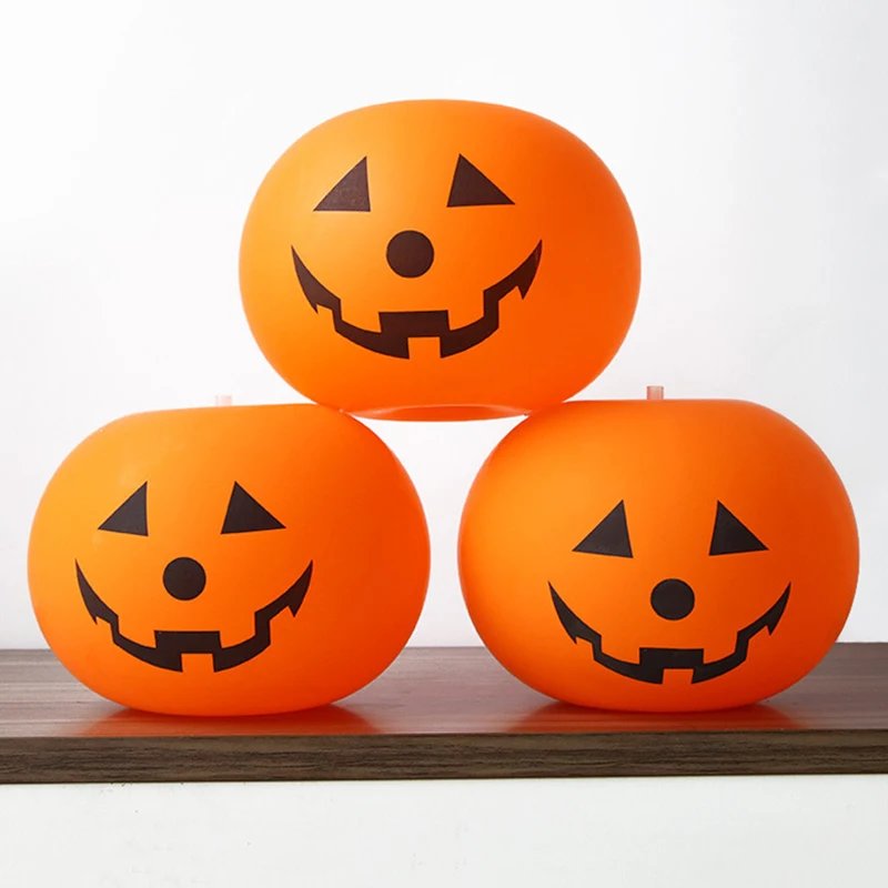 5/10PCS Halloween ThemeLantern Balloon Pumpkin Ghost Festival Lantern Balloon Pumpkin Balloon Halloween Party Decor Supplies