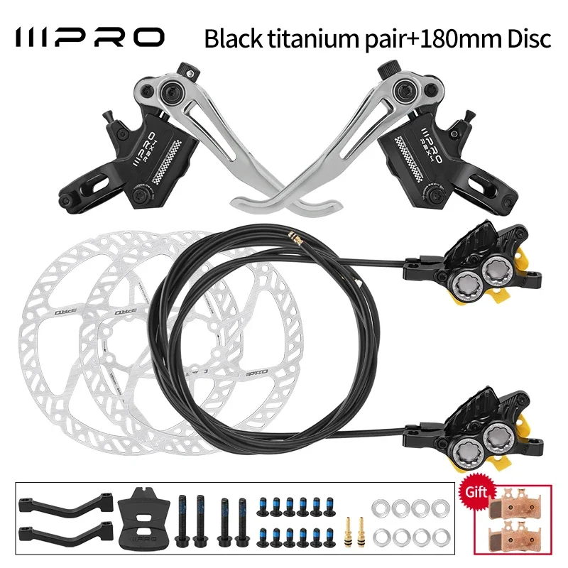 

Велосипедный 4-поршневой гидравлический тормоз 180 мм, тормозной диск с тормозными колодками, суппортный рычаг для Shimano Mt200 deore m6100, тормоза MTBBicycle