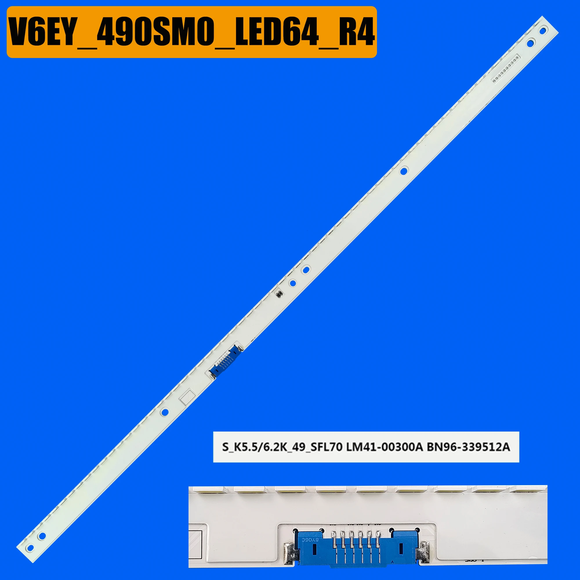 Tira de luces LED de iluminación trasera, accesorio para UN49K6500AG BN96-39510A UE49K6400 UE49K5510 UN49K6500 UE49M5500 UE49K6550 UE49K6000 UE49K5670