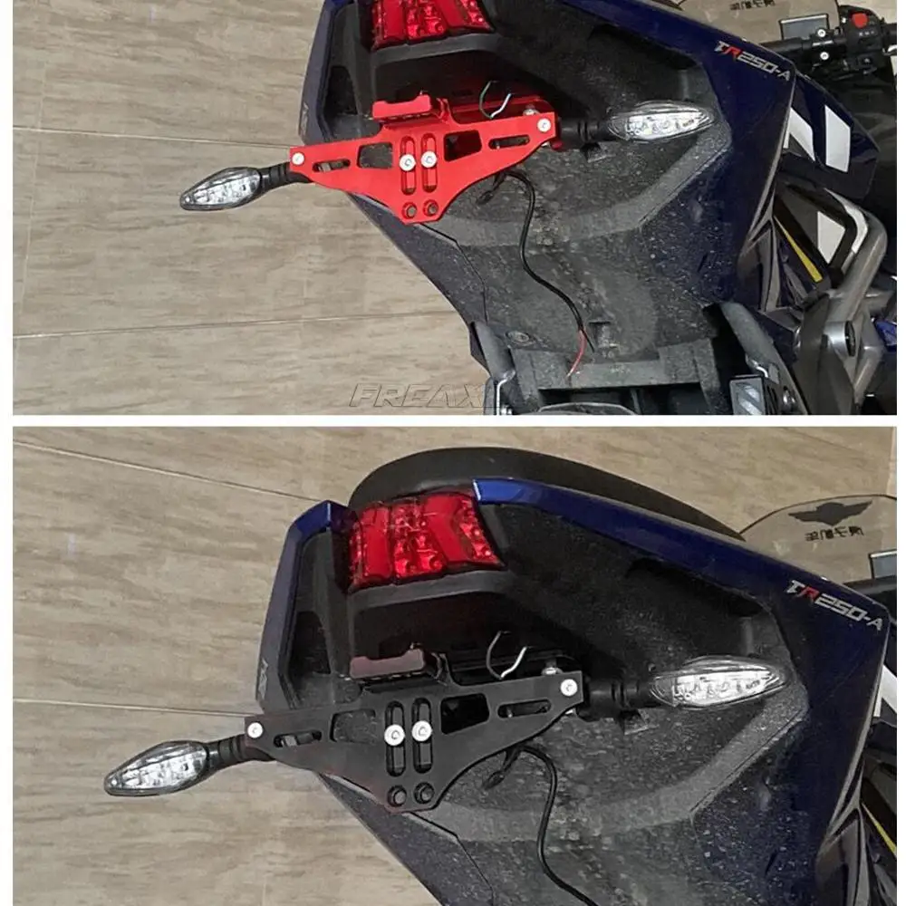 

Motorcycle Adjustable Rear Tail Tidy License Plate Holder Bracket LED Light For YAMAHA XSR900 XSR 900 2017 2018 2019 2020 2021