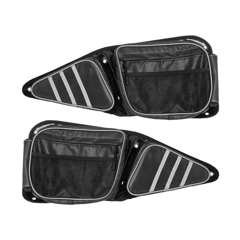Waterproof Front Door Bag For Polaris RZR Driver Passenger Side Door Storage Bag UTV Side Bag Side Pocket Knee Pad