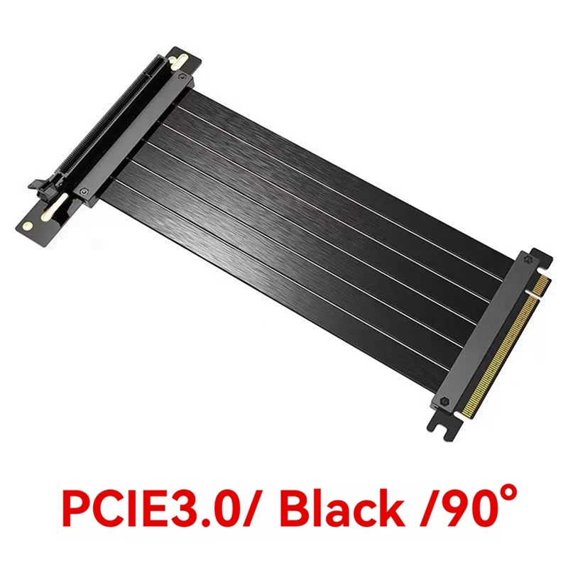 Performancepci-E 3.0 Riser Cable 90 Degree Extension High Speed Flexible Extender For Graphics Card