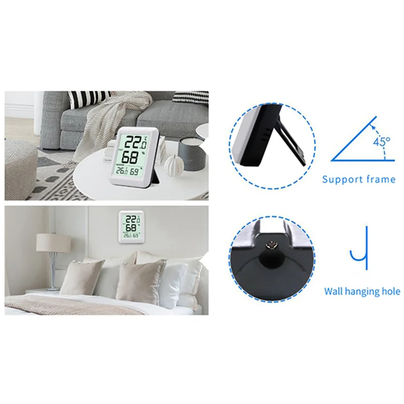 M04K 2X termómetro inalámbrico higrómetro Babyroom Digital LCD temperatura humedad interior exterior estación meteorológica Sensor