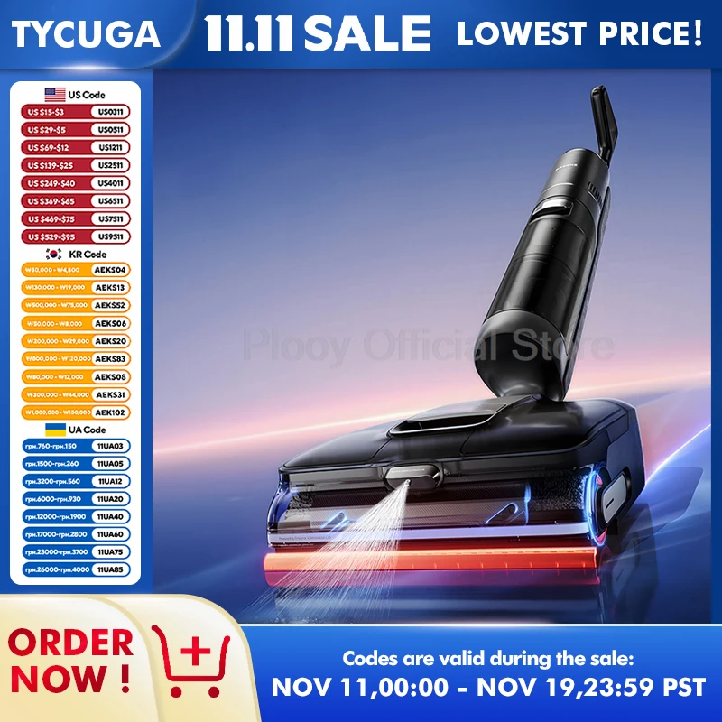 Nettoyeur de sol intelligent à bras d'aspiration 23000Pa, nettoyage multifonctionnel, nettoyeur de sol intelligent avec séchage en mousse pour grande maison commerciale 220V