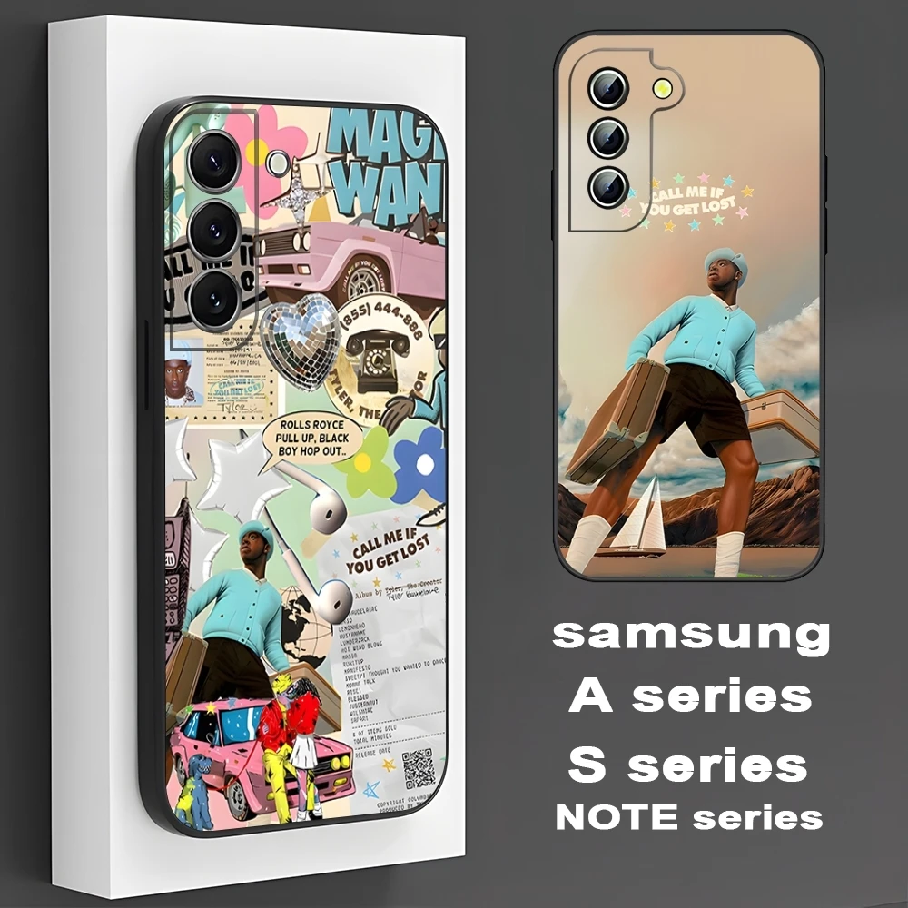 Tyler The Creator CALL ME IF YOU GET LOST Phone Case For Samsung S 24 23 22 21 20 Plus Ultra A 24 34 54 53 Luxury Wave Black Sh