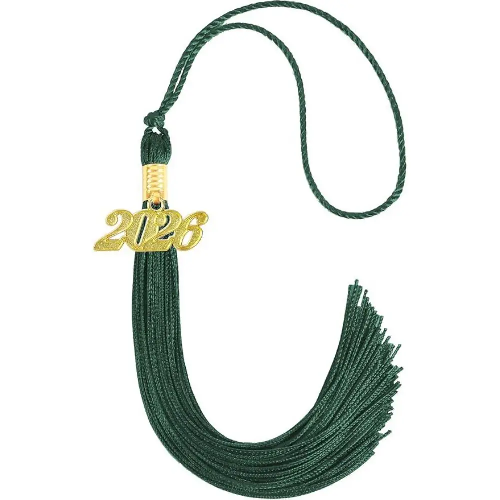 Polyester Alloy Academic Tassel Hanging 10 Colors DIY Crafts Charm Pendant Pure Color 2026 Style Student Dress Up Tassel