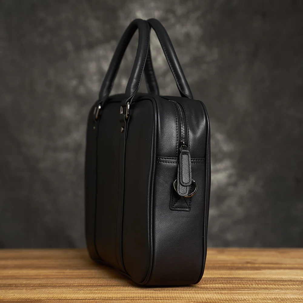 Imagem -04 - Zrcx Couro Genuíno dos Homens de Negócios Maleta Original Casual Bolsa Masculina Bolsa de Ombro Alta Qualidade para 15 Polegada Portátil Bolsa