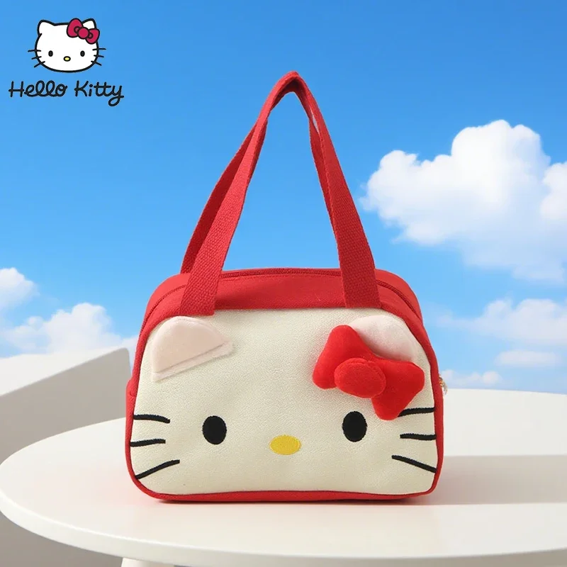 Hello Kitty Makeup Bag Cute Cartoon Makeup Bag Travel Wash Bag Large Capacity Handbag Lightweight Practical Birthday