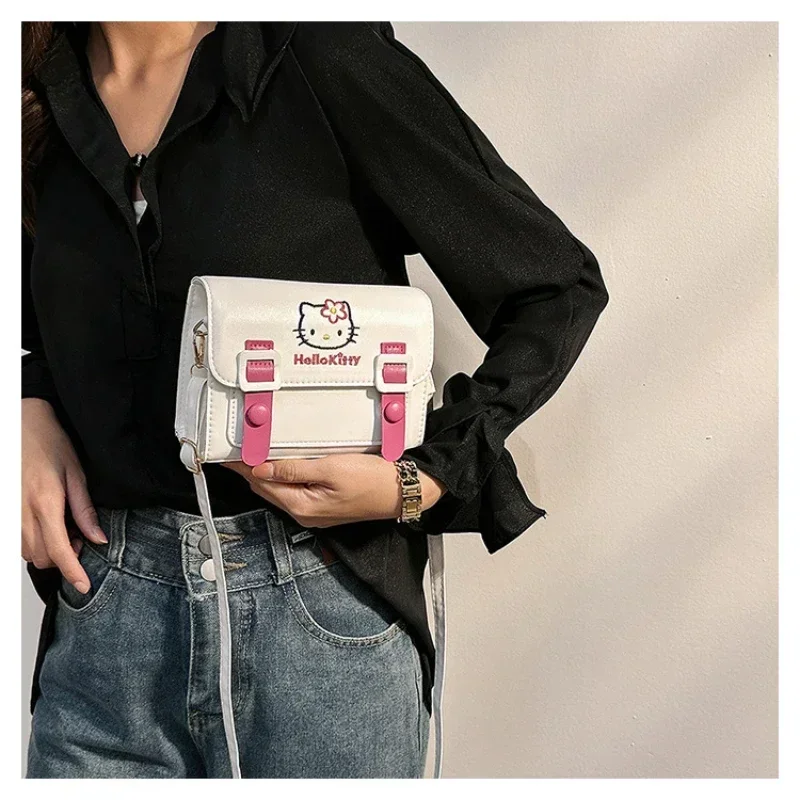 Women Luxury Brand Bag High Quality Designer Hello Kitty Cartoon Melody Kuromi Cinnamon Small Crossbody Bags for Girls Girl Gift