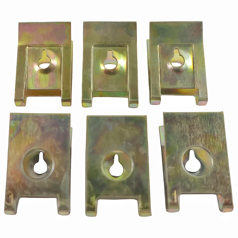 Metal U-Type Clips for Car Motorcycle Bumper Trim Panel Fastener Leaf Board Fastener Anti-rust Grommet Screw Clip Gasket