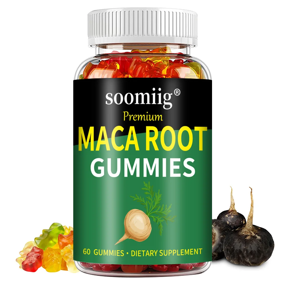 Maca Extract Gummies - Boost Energy, Endurance, Improve Athletic Performance & Mood, Muscle Growth Support for Men & Women