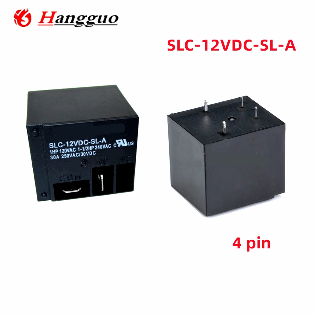 5PCS/Lot Original SLC-05V 12V 24VC-SL-A  4PIN SLC-05VDC SLC-12VDC SLC-24VDC 4-pin 30A T91 Power Relay