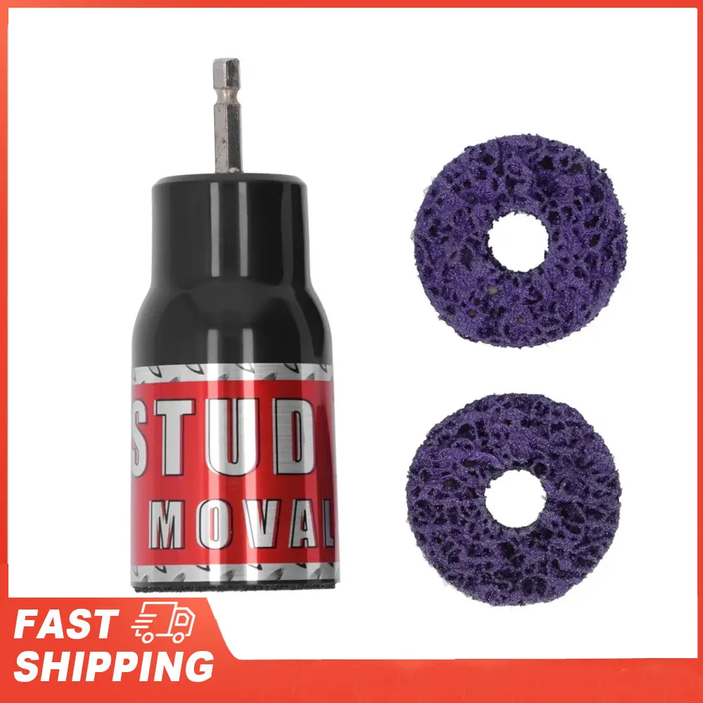 

Инструмент для удаления ржавчины с шпильками, очиститель ступицы колеса для гаечных ключей 1/2 дюйма, инструмент для очистки электрической дрели