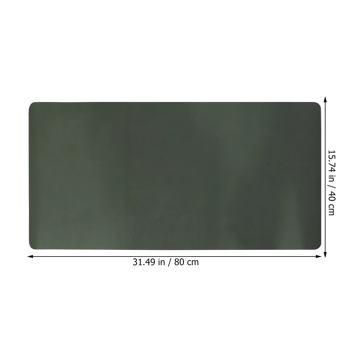 

PU Double-sided Mouse Pad Creative Mouse Mat Large Gaming Mouse Pad Laptop Mouse Mat for Home Office (Dark Green, Grey)